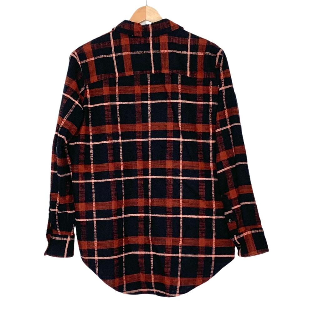 Madewell Slub Flannel Sunday Shirt in Evins Plaid Size XS Long Sleeves - Picture 6 of 14